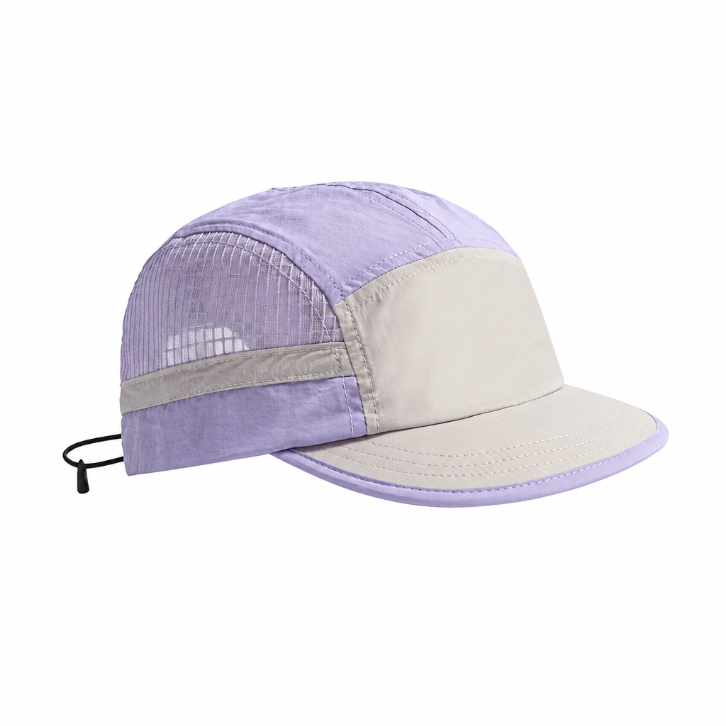Lavender cap on white background