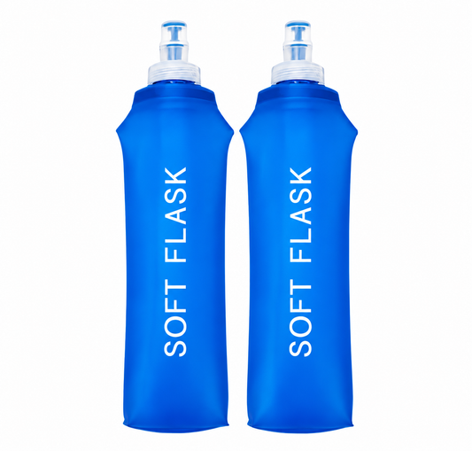StrideSip™ 500ml Foldable Soft Flask ×2
